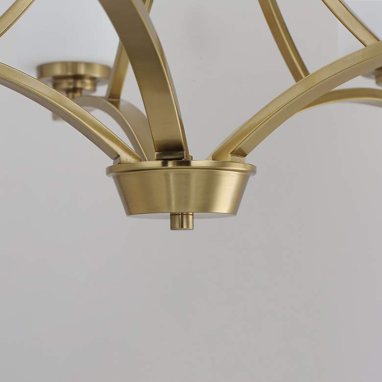 Image 5 Maxim Deven 24" Wide Satin Brass 5-Light Chandelier more views