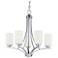 Maxim Deven 24" Wide Satin Nickel 5-Light Chandelier