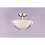 2_Maxim Deven 3-Light 14" Wide Satin Nickel Semi-Flush Mount more views