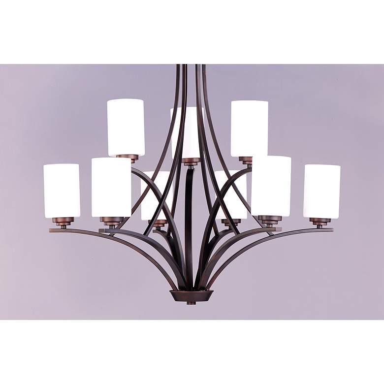 Image 2 Maxim Deven 32" Wide 9-Light Oil Rubbed Bronze Chandelier more views