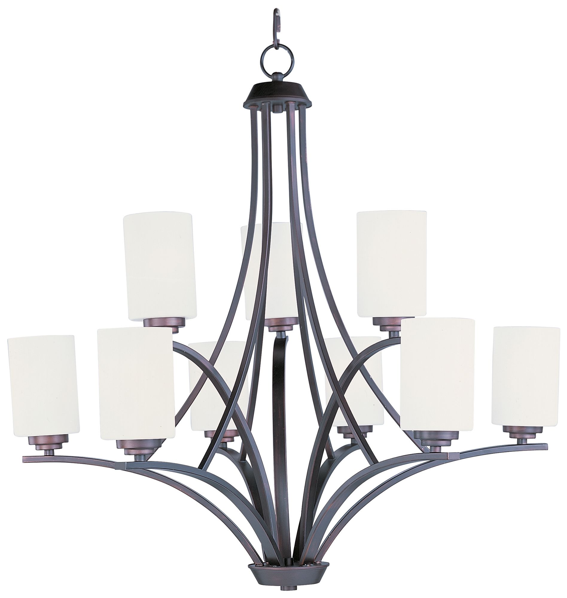 Maxim Deven 32" Wide Oil-Rubbed Bronze 9-Light Chandelier
