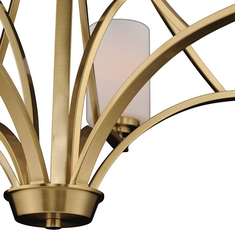 Image 6 Maxim Deven 32" Wide Satin Brass 9-Light Chandelier more views