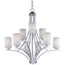 1_Maxim Deven 32" Wide Satin Nickel 9-Light Chandelier