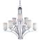 Maxim Deven 32" Wide Satin Nickel 9-Light Chandelier