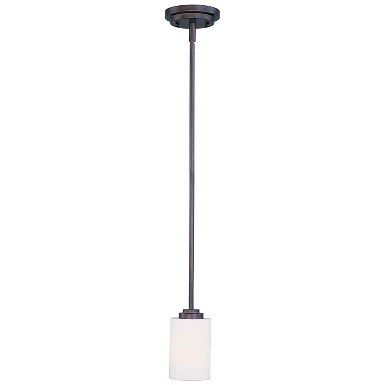 Image 1 Maxim Deven 4 inch Wide Oil Rubbed Bronze Pendant Light