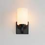 4_Maxim Deven 9" High Black 1-Light Wall Sconce more views