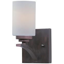 Maxim Deven 9" High Oil-Rubbed Bronze Wall Sconce