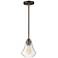 Maxim Dianne 7.5" Wide Oil Rubbed Bronze and Glass Pendant Light