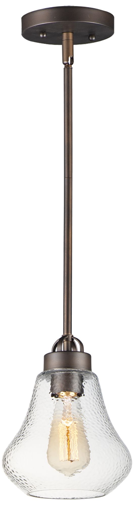 Image 2 Maxim Dianne 7 1/2" Wide Oil-Rubbed Bronze Mini Pendant