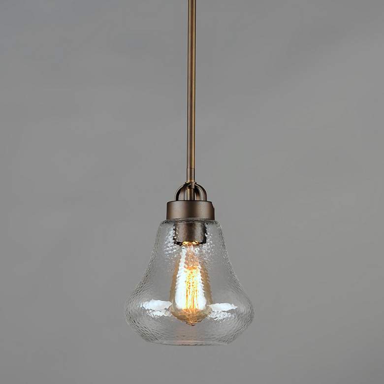 Image 1 Maxim Dianne 7 1/2" Wide Oil-Rubbed Bronze Mini Pendant