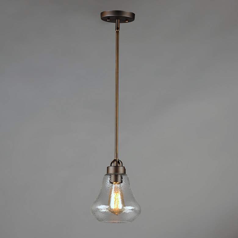 Image 5 Maxim Dianne 7 1/2" Wide Oil-Rubbed Bronze Mini Pendant more views