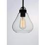 4_Maxim Dianne 7 1/2" Wide Satin Nickel Clear Glass Mini Pendant more views