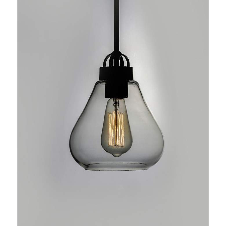 Image 3 Maxim Dianne 7 1/2" Wide Satin Nickel Mini Pendant more views