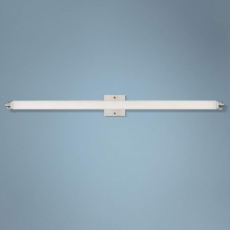 Image 1 Maxim Director 48" Wide Polished Chrome LED Bath Light