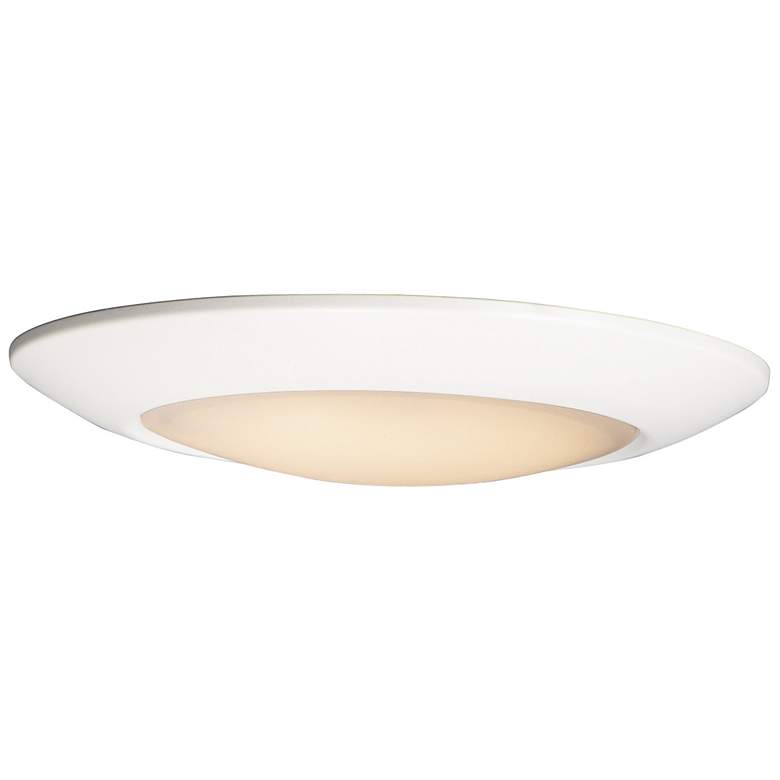 Image 1 Maxim Diverse 11 inch Wide White Bowl LED Ceiling Light