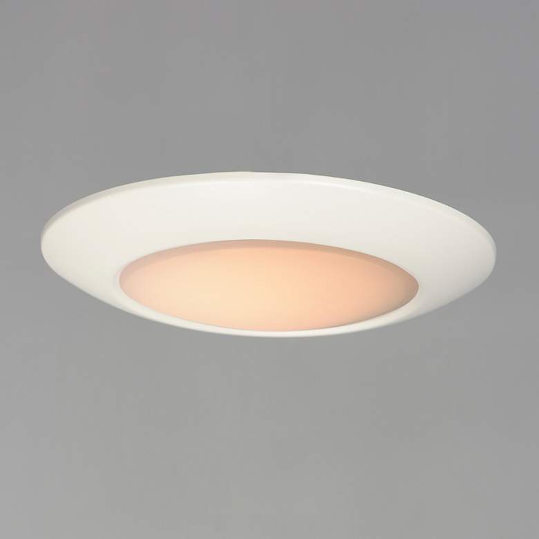 Image 5 Maxim Diverse 11" Wide White Bowl LED Ceiling Light more views