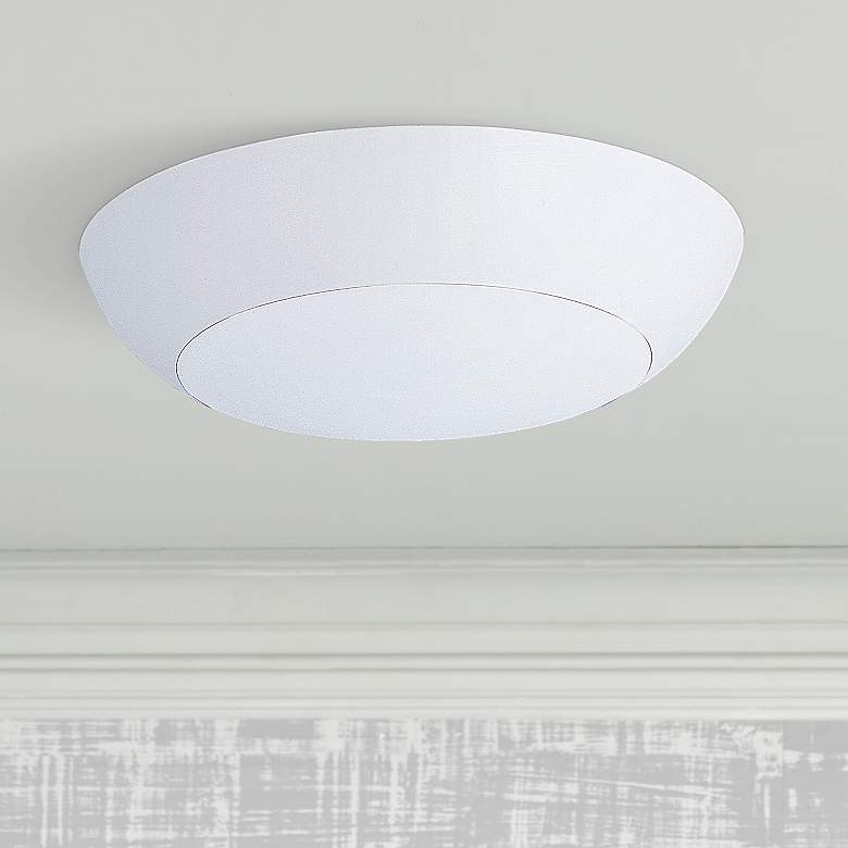 Image 1 Maxim Diverse 6 1/2 inch Wide White Round LED Ceiling Light