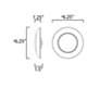 5_Maxim Diverse 6" White LED Ceiling Light 3000K more views