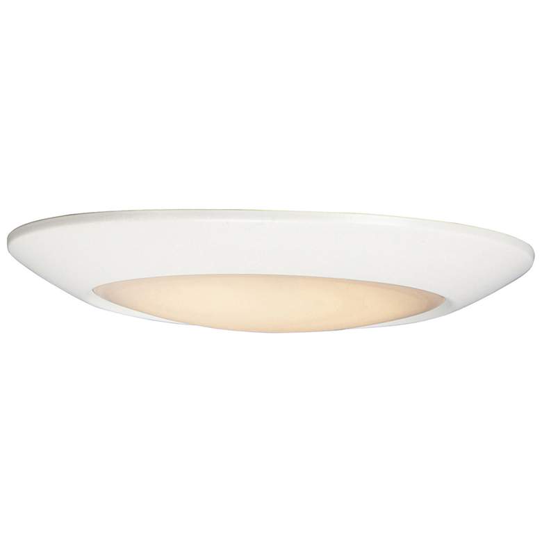 Image 1 Maxim Diverse 7 1/2" White LED Ceiling Light 4000K