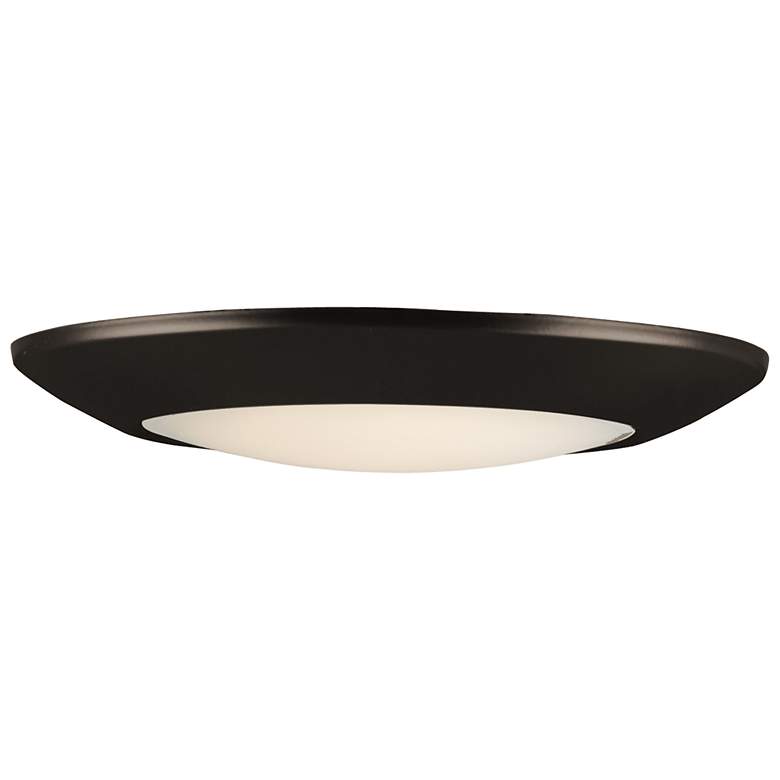 Image 1 Maxim Diverse 9" Bronze LED Flush Mount 3000K
