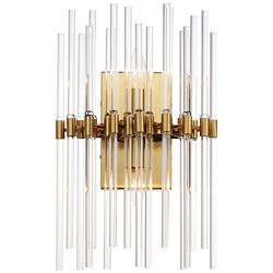 Maxim Divine 19 1/2" High Heritage Brass 2-Light Wall Sconce