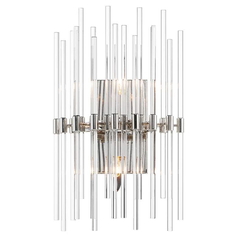 Maxim Divine 19 1/2&quot;H Polished Nickel 2-Light Wall Sconce