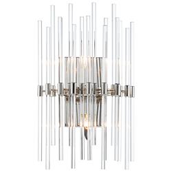 Maxim Divine 19 1/2"H Polished Nickel 2-Light Wall Sconce