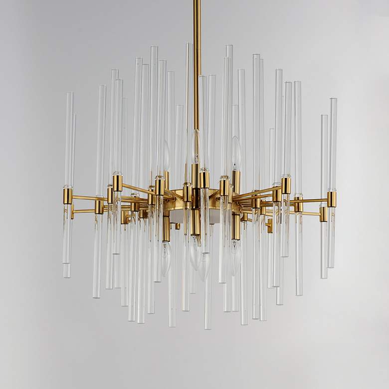 Image 3 Maxim Divine 23 1/2" Wide Heritage Brass 8-Light Pendant more views