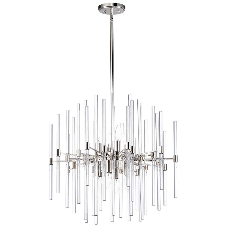 Image 2 Maxim Divine 23 inch Wide Polished Nickel 8-Light Modern Pendant Light