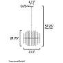 5_Maxim Divine 23" Wide Polished Nickel 8-Light Modern Pendant Light more views
