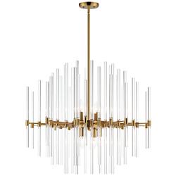 Maxim Divine 28 1/2" Wide Heritage Brass 8-Light Chandelier