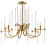 1_Maxim Divine 30" Wide Heritage Brass 6-Light Chandelier