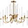 Maxim Divine 30" Wide Heritage Brass 6-Light Chandelier