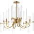 Maxim Divine 30" Wide Heritage Brass 6-Light Chandelier