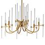 2_Maxim Divine 30" Wide Heritage Brass 6-Light Chandelier more views