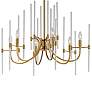 3_Maxim Divine 30" Wide Heritage Brass 6-Light Chandelier more views