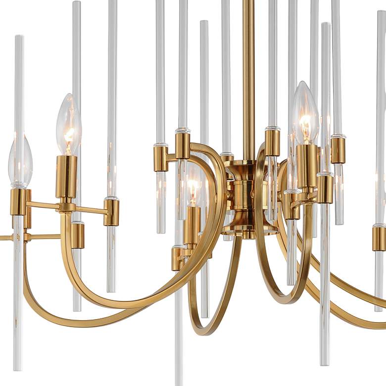 Image 4 Maxim Divine 30" Wide Heritage Brass 6-Light Chandelier more views