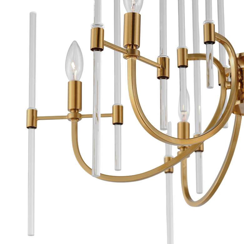 Image 5 Maxim Divine 30" Wide Heritage Brass 6-Light Chandelier more views