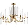 1_Maxim Divine 38 1/4" Wide Heritage Brass 8-Light Chandelier