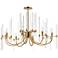 Maxim Divine 38 1/4" Wide Heritage Brass 8-Light Chandelier