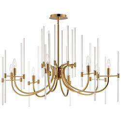 Maxim Divine 38 1/4" Wide Heritage Brass 8-Light Chandelier