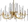 3_Maxim Divine 38 1/4" Wide Heritage Brass 8-Light Chandelier more views