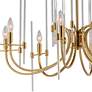 4_Maxim Divine 38 1/4" Wide Heritage Brass 8-Light Chandelier more views
