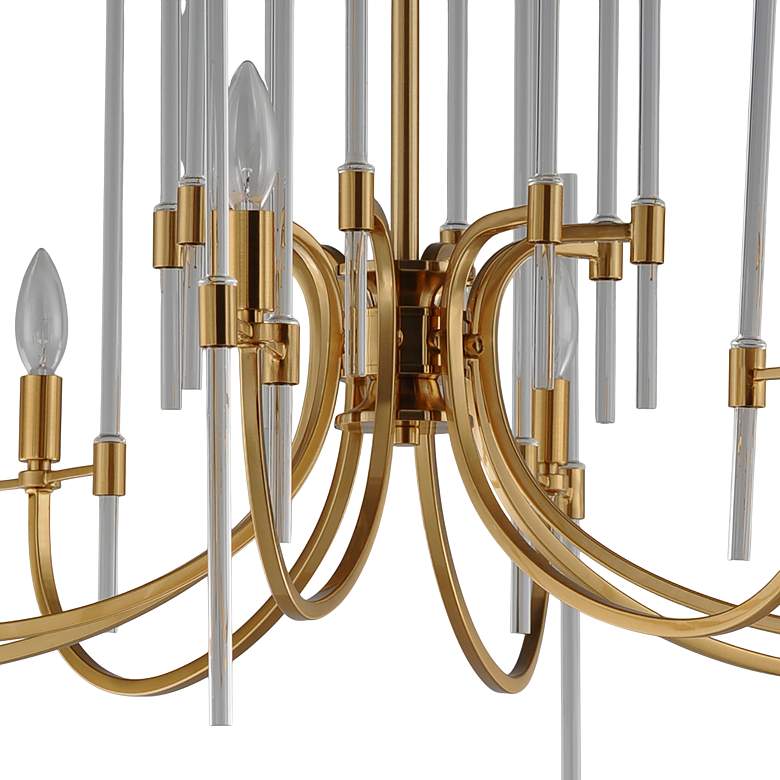 Image 5 Maxim Divine 38 1/4" Wide Heritage Brass 8-Light Chandelier more views