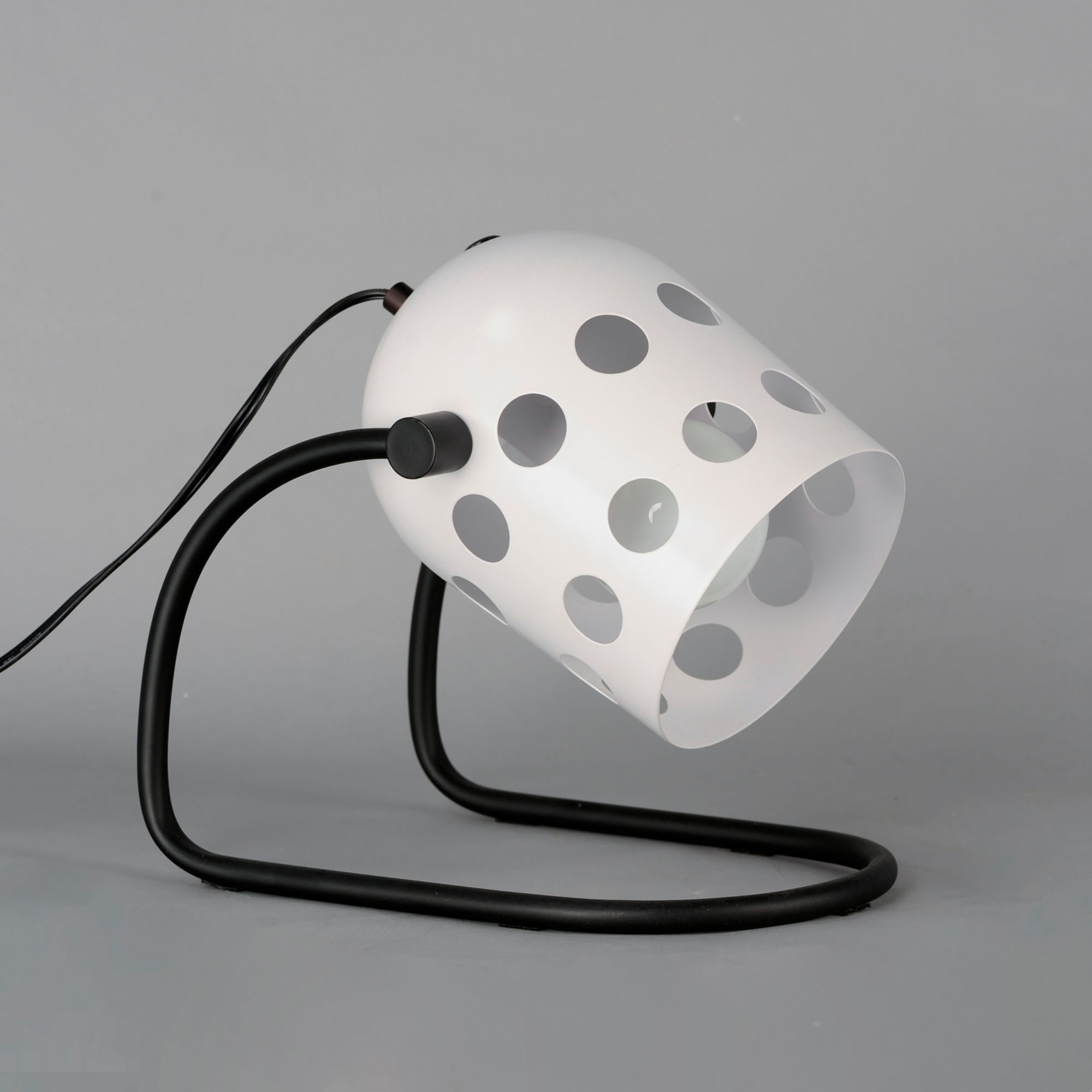 Image 3 Maxim Dottie 12 1/2" High Black and White Modern Accent Desk Lamp more views