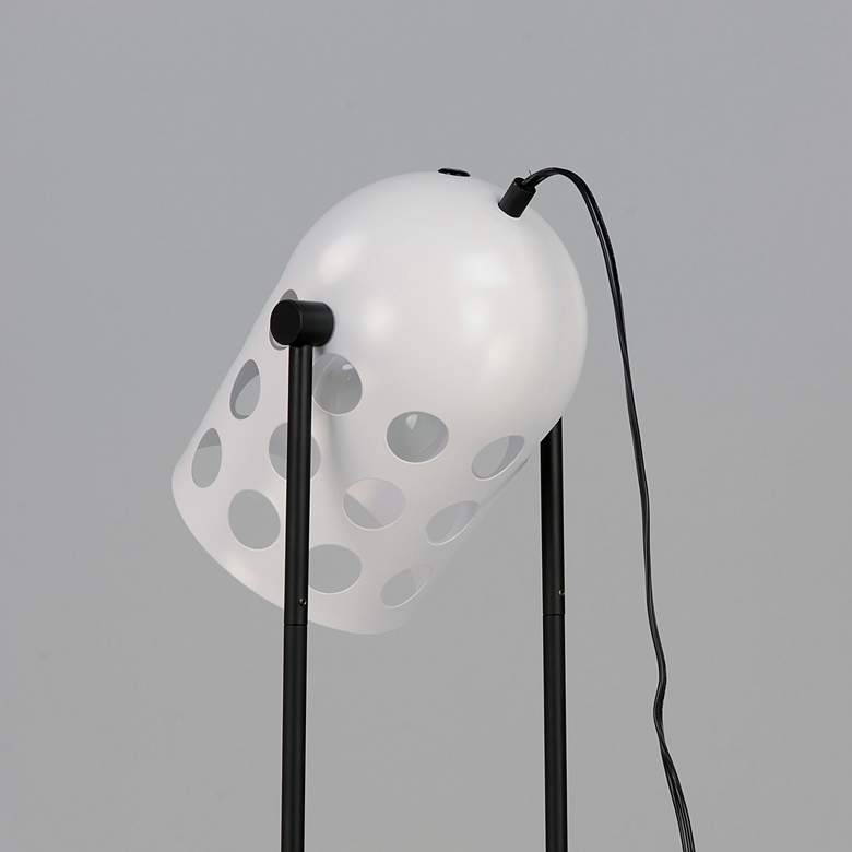 Image 2 Maxim Dottie 67 1/2" High Black and White Modern Floor Lamp more views