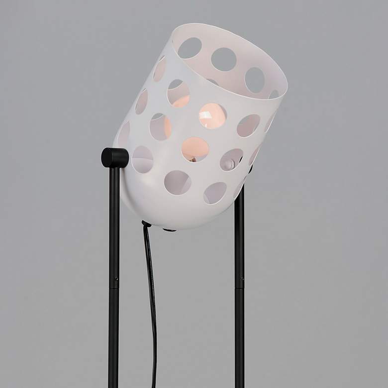 Image 5 Maxim Dottie 67 1/2" High Black and White Modern Floor Lamp more views