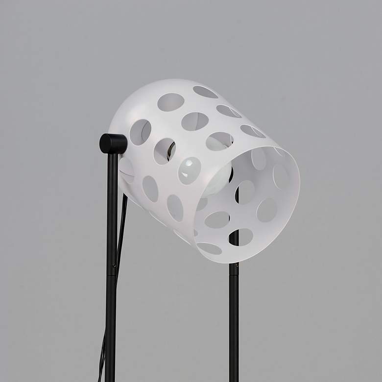 Image 6 Maxim Dottie 67 1/2" High Black and White Modern Floor Lamp more views