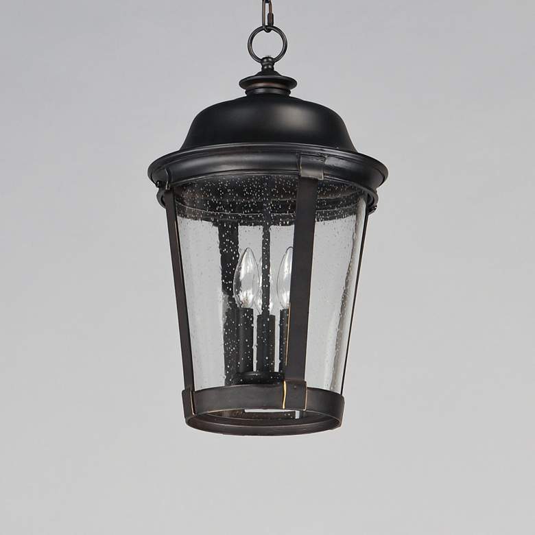 Image 4 Maxim Dover 20" High Bronze Outdoor Hanging Lantern more views