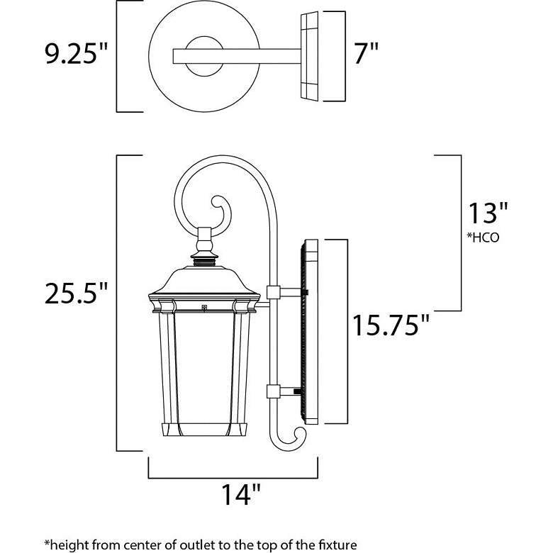 Image 5 Maxim Dover 25 1/2" High Bronze LED Outdoor Wall Light more views